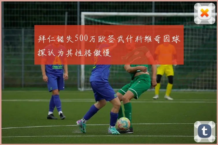 拜仁错失500万欧签武什科维奇因球探认为其性格傲慢
